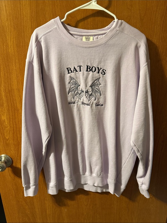 Comfort Colors Tops - Comfort Colors Lilac "BAT BOYS" Crewneck Sweatshirt